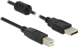 Kabel USB Delock USB-A - USB-B 3 m Czarny (84898)