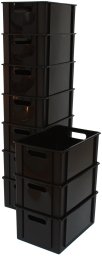 Klodskasse, Basic Box, sort, 12,5 L