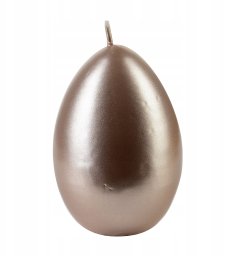 Świeca OPAL jajko małe 5x9cm rosegold
