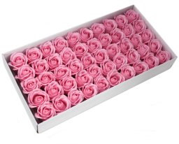 Różowe Mydlane Róże - Komplet 50 sztuk w Pudełku
