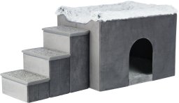Trixie TRIXIE 38039, Cave pet bed, Indoor, Cat, Grey, Rectangular, Monochromatic