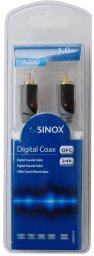 Kabel Sinox Plus+ - Video/audiokabel - RCA (han) do RCA (han) - 1 m - koaksjalny