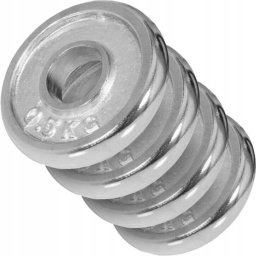 Zestaw obciążeń chromowanych stal 4 x 0,5 kg 30 mm