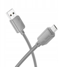 Kabel USB Hoco USB-A - microUSB 1 m Szary