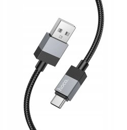 Kabel USB Hoco USB-A - USB-C 1 m Czarny