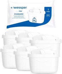 Zestaw filtrów do wody Wessper Aquamax 6 szt (WES003-6)