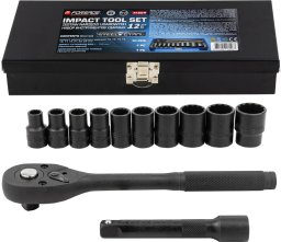 Zestaw narzędzi udarowych 12el. 1/2" (12-kątnych) (10-24mm)