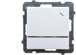 SONATA Łącznik schodowy z podświetleniem niebieskim biały mat ŁP-3RS/m/75