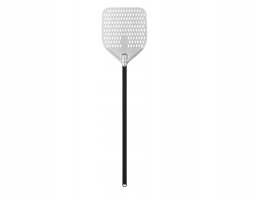 Perforowana łopata do pizzy ze stali nierdzewnej z aluminiowym uchwytem, kwadratowa, 310x355x660 mm | TECHNICA, Pizza Line