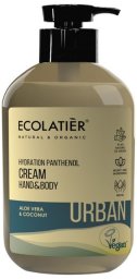 Ecolatier Urban Nawilżający krem do rąk i ciała z pantenolem 400ml