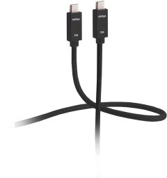 Flexline FL31-77025, Male, Male, 1 m, Black, Gold, 40 Gbit/s