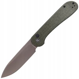 Nóż CIVIVI Button Lock Elementum Dark Green Micarta