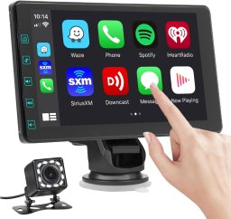 DYWSWINN Bezprzewodowe radio samochodowe Carplay z odwrotną kamerą 1080 GPS