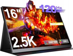 EVICIV Przenośny monitor 16'' 2560x1600 do komputera laptopa telefonu PS4/5