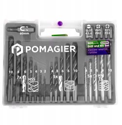 Zestaw wierteł i bitów 300el.