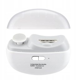Obcinacz do PAZNOKCI Automatyczny PODRÓŻNY Frezarka Polerka Szlifowanie USB