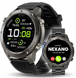 SMARTWATCH MĘSKI GPS WODOODPORNY IP69 MENU PL SPORT ROZMOWY SMART WATCH PL