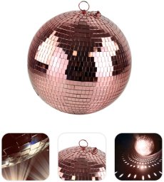 Rosa discokugle, 20 cm