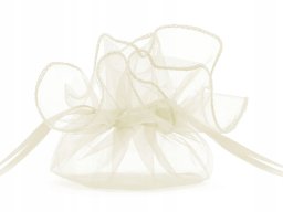 Creme organza poser, 25 cm