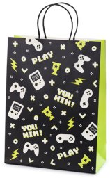 PartyDeco TNP32, Gift wrap bag, Black, Multicolour, Pattern, Theme party, Black, Indoor/outdoor