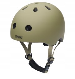 Cykelhjelm med retrolook – vintagegrøn