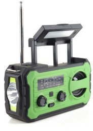 PRISTAR radio FM z latarką 4000 mAh YX328 zielone