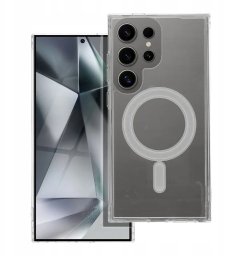 Futerał CLEAR MAG COVER kompatybilny z MagSafe do SAMSUNG S22 Ultra transparentny