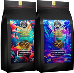 Kawa Ziarnista West Caffee ZESTAW 2kg Kostaryka + Honduras