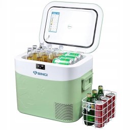 Bingi 22 l Elektryczna lodówka przenośna mini 12 V/24 V/220 V