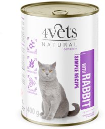 Rafi 4Vets Sterilised Mokra karma dla kota z królikiem 400 g