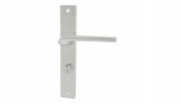 KLAMKA DRZWIOWA PRZEBICIE WC ZOYA NIKIEL SATYNA