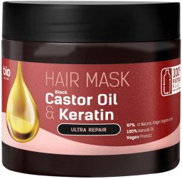 Bio Naturell Maska do włosów Black Castor Oil & Keratin 295ml