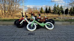 Rowerek Biegowy BOOM dla dziecka 2-5 lat lekki Czerwony