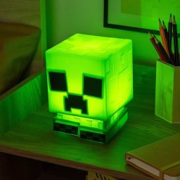 Minecraft Silikonowa Lampka CREEPER z Akumulatorem 15cm Nowość Prosto z Kin
