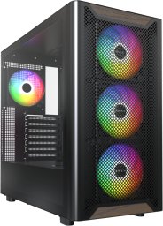 Obudowa Montech XR Wood czarna ARGB