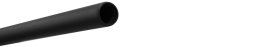 STEEL ROUND TUBE.25MM DIA.1500MM. BLACK
