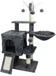 Nobleza Drapak plac zabaw dla kota 42x34x98cm z legowiskiem altanką i kulkami