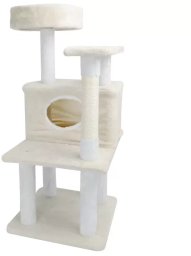 Nobleza Wieża drapak dla kota 40x40x90cm z domkiem legowiskiem i platformową