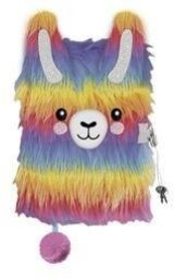 Pamiętnik z kłódką 3D włochacz A5 96k My Little Friend Rainbow Alpaca