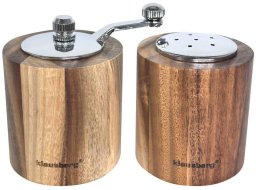 AKACJOWY MŁYNEK DO PIEPRZU + SOLNICZKA KLAUSBERG KB-7859