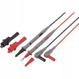 Zestaw przewodów pomiarowych bezpiecznych VOLTCRAFT TL 88-4 złącze męskie, lamelkowe 4 mm - sonda 1.80 m czarny, czerwony 1 zest