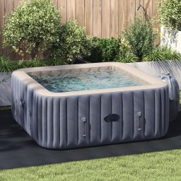 vidaXL prostokątne pokrycie basenowe Czarny PVC 300 x 220 cm Trwałe