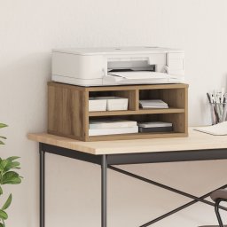 vidaXL Stojak na drukarkę Artisan Dąb 49x40x22,5 cm z materiału drewnopochodnego
