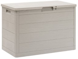 WOODYS Plastikowa skrzynia ogrodowa, 160l jasno szara