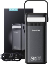 Powerbank Romoss PMT75-DC 75000mAh 280W, 240Wh (czarny)