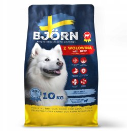 BJORN z wołowiną 33% mięsa karma dla psa 10kg