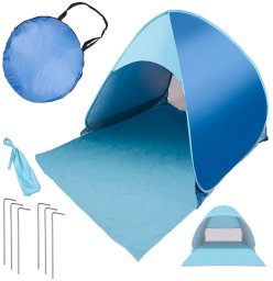 Namiot plażowy parawan samorozkładający na plażę ogród ogrodowy POPUP ochronny UV Kik Sp. z o. o. Sp. k.