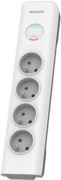 Listwa zasilająca Philips przeciwprzepięciowa 4 gniazda 2 m biała