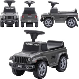 Jeździk odpychacz pchacz z dźwiękiem Jeep auto dla dziecka szary