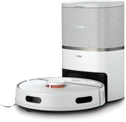 Philips 3000 series HomeRun Aqua XU3110/02 Vacuum and Mop Robot, Combi, Metallic, Round, Light/Beluga Metallic, Acrylonitrile butadiene styrene (ABS), 0.35 L